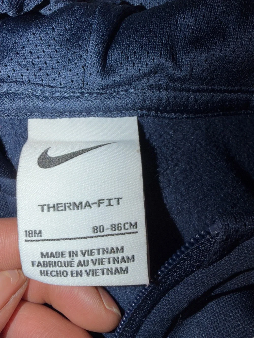 Nike Navy & White Kids Therma-FIT Hoodie and Track Pants - Picture 2 of 5